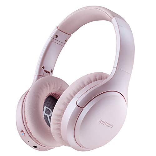 Boltune Active Noise Cancelling Headphones, Bluetooth 5.0 Over Ear Wireless Headphones with Mic Deep Bass, Comfortable Protein Earpads 30H Playtime for Travel Work TV PC Cellphone