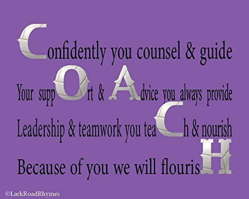Volleyball Coach Gifts 8x10 Glossy Photo Paper Poem Print