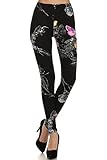 Leggings Depot Ultra Soft Women's Popular Best Printed Fashion Leggings Collection1 (Butterflies)
