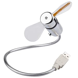 TRIXES Flexible USB LED Desktop & Laptop Temperature Fan