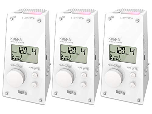 【まとめ買い】KORG コルグ - デジタルメトロノーム KDM-3 WH ホワイト ３個セット商品画像
