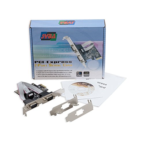 Syba Dual Port Serial DB9 RS232 PCIe X1 Card Components SD-PEX15022