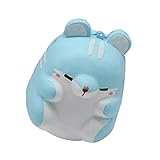 Hot Sale!! ZOMUSA Fun Hamster Squishy Decor Slow Rising Kid Toy Squeeze Relieve Anxiety Gift (blue)