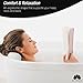 Luxury Spa Bath Pillow with 2 Bath Bombs – Bathtub Support for Back, Head and Shoulders - 4 Extra Large Suction Cups – Great Hot Tub Jacuzzi Accessory by Dr. Maya