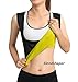 SlendShaper Women's Slimming Sweat Body Shaper, Burning Tummy Vest Neoprene Tank Top Sauna Vest for Weight Loss No Zip Black