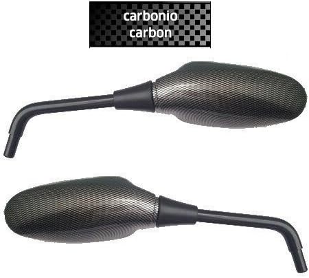 Pair Mirrors Rearview For Moto Carbon Handlebar Lock Far for Cagiva Supercity 50 1991 – 1995