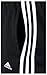 adidas Men's 3-Stripes Pant, Black/White, X-Large