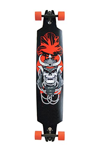 SCSK8 Professional Speed Drop Down / Drop Through Complete Longboards (Samurai, 41.25 x 9)