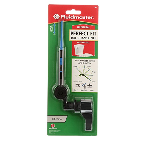 Fluidmaster 641 PERFECT FIT Universal Toilet Tank Flush Lever In Chrome