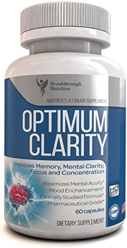 Optimum Clarity Brain Supplement - #1 All Natural Super Potent Brain Formula 60-day Supply