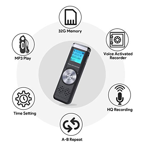 1 32GB+Digital+Voice+TENSAFEE+Rechargeable