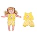 For 14-16 Inch Alive Baby Doll Handmade Lovely Dress Barbie Clothes Outfits Costumes Dolly Pretty Doll Cloth Accessories Cap Set of 6
