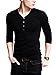 iloveSIA Mens Henley T-Shirts Long Sleeve with Button Placket
