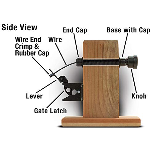 GH Gate Products EZHT001 Gate Latch Pull Gate Opener Black Adjustable