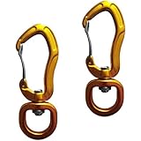 Yundxi Swivel Eye Snap Hook 400KG Strength Hanging Connector for Carabiner Backpack Keychain