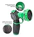 SC Water Metal Garden Hose Nozzle Anti Leak Heavy Duty- 10 Pattern Anti Rust No Squeeze Sprayer -High Pressure Attachment- For Car Wash Water Plants +1 Year Manufacturer Warranty