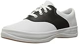 Keds School Days II Uniform Sneaker (Little Kid/Big Kid), White/Black, 4.5 M US Big Kid