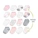 Goldbug Kids 16-Pack Grow-With-Me Socks - Multi Size Pack - Cotton Stretch Non-Slip Gripper Socks (0-3 & 3-12 Months, Grey, Pink)