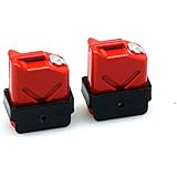 MOHERO 1/10 RC Scale ABS Fuel Tank for 1/10 Axial Wraith SCX10 EXO AX10 Truck Accessory Pack of 2