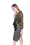 MissShorthair Women's Metallic Soft Pashmina Shawl Wrap Scarf in Solid Colors
