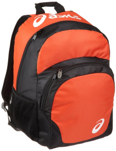ASICS Unisex Adult Team Backpack,Orange-Black,One Size