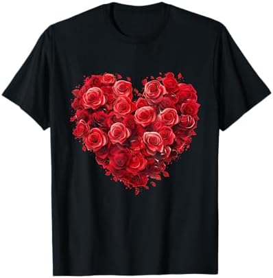 トップス rose Amazon.com: Women's Cute Graphic Rose Tops I Cute Red Rose T-Shirt