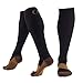 Alpha Copper Compression Socks - High Knee Socks for Women and Men (3 Pairs) - Best for Running, Athletic, Medical, Pregnancy, and Travel - 15-20mmHg (Black, XX-Large) primary