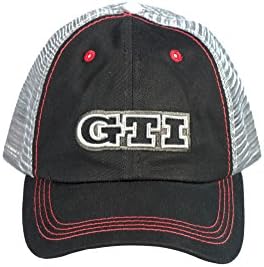 VW Volkswagen Driver Gear Black GTI Mesh Styled Back Cap Hat