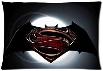 weitengs Batman vs Superman Logo Zippered Pillow Cases 16x24 Inch (One sides)