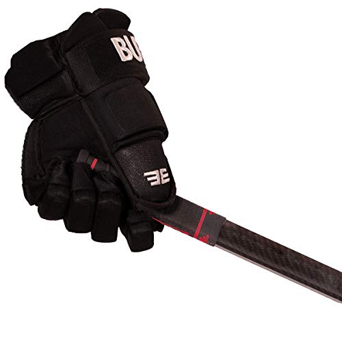 Buttendz Future Replacement Hockey Grip - Step Down Knob with Twirl (Black w/Fire Drip) - Thumbnail 7