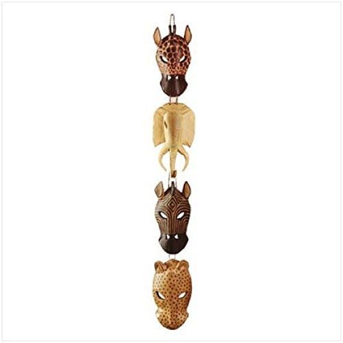 Sanweller(TM) Gifts & Decor Exotic African Animal Masks Carved Wall Plaque Decor New