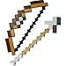 WENHSIN Pixel Mosaic Bow and Arrow Set Plastic Assembled for Kids Birthday Party Pixel Miner Gaming for Minecraft Toys (Brown)