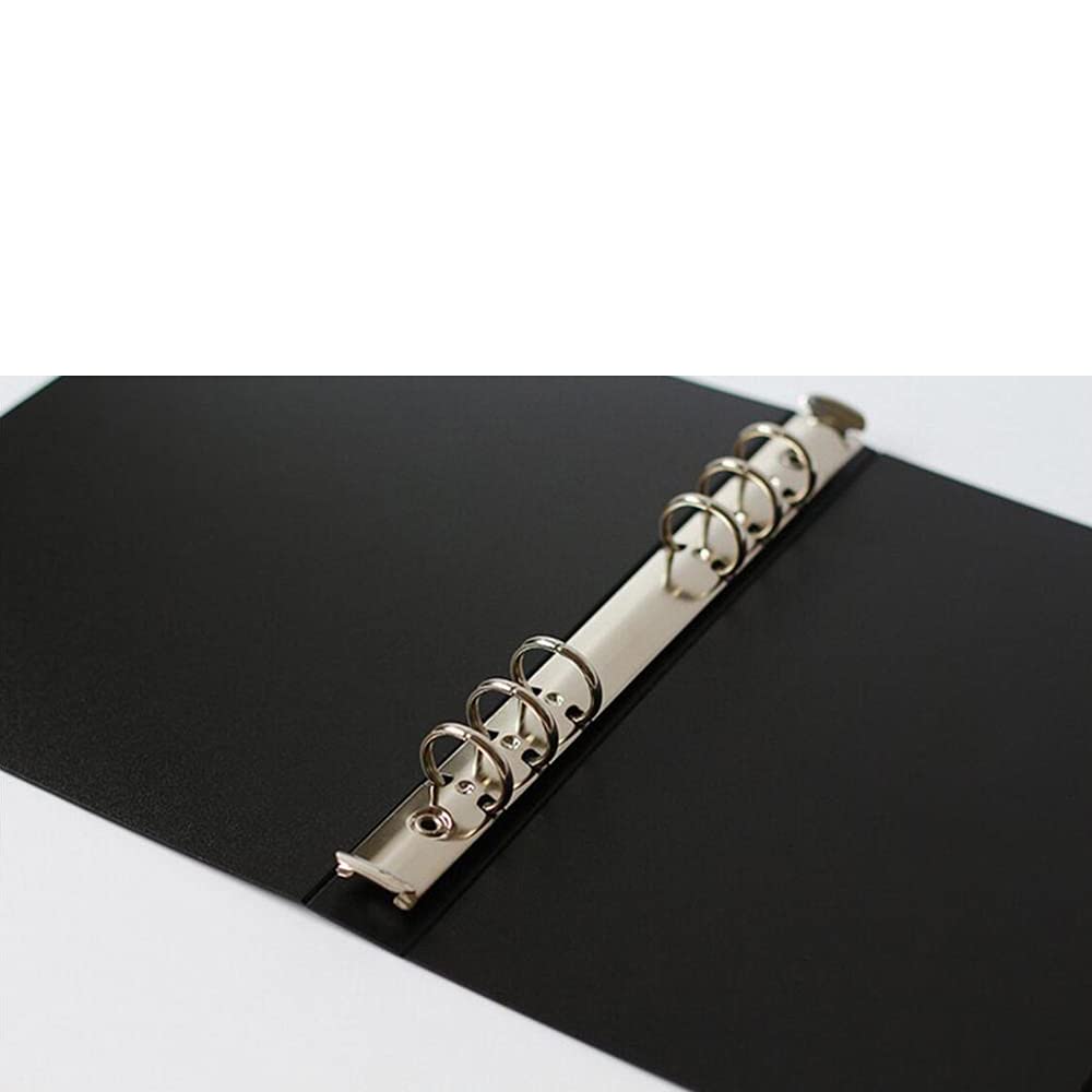 1 Pc 6 Holes Ring Binder Binder Cover A5 File Folders Document Holder with Tie Rope