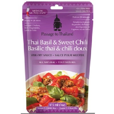 Passage To Thailand Thai Basil and Sweet Chilli Stirfry Sauce, 7 Ounce -- 6 per case.