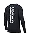 Under Armour Men's UA Vertical Wordmark Long Sleeve T-Shirt X-Large Black