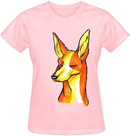 Brush Breeds Ibizan Hound Women's Round Neck ComfortSoft T Shirt Pink