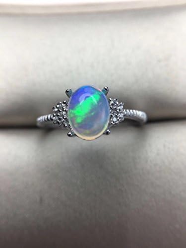 Aisamaisara Antique 925 Silver Rainbow Moonstone Gemstone Ring Wedding Bridal Women Jewelry (7)