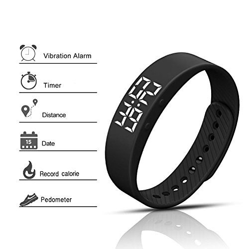 Upgrade-VersionSmart-Pedometer-Watch-Non-Bluetooth-Vibration-Alarm-Sport-Bracelet-Fitness-Tracker-Smart-Watch-with-Timer-Step-Calories-Counter-Distance-Time-Date-for-Walking-Kids-Women-Men