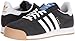 adidas Men's Samoa Retro Sneaker Running Shoe, Black/White/Metallic/Gold, (10 M US)
