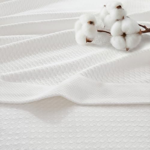 Madison Park Luxury All Season Lightweight Cover for Bed, Couch and Sofa, Egyptian-Cotton, White, Twin