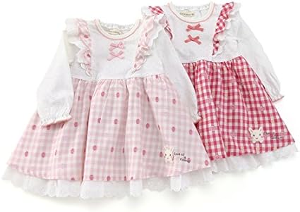 Amazon Co Jp Coeur A Coeur クーラクール ワンピース 80 100cm キムラタンの子供服 181a レッド 80 ベビー マタニティ