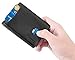 SimpacX RFID Blocking Bifold Slim Genuine Leather Thin Minimalist Front Pocket Wallets for Men Money Clip Full Grain Leather (Black)