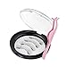 Aliceva Long Dual Magnetic Eyelashes with Premium Metal Eyelash Tweezers - 26mm False Eyelash Extension Set for a Natural Look - Magnetic Eyelashes (4 Pieces) Magnet Dot Case