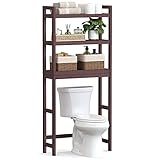 SONGMICS Over The Toilet Storage, 3-Tier Bamboo