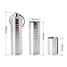 PPFISH Pill Holder Keychain - Compact Stainless Steel Nitro Pill Fob - Adjustable Length Design Waterproof Pill Case Container for Traveling
