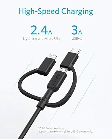 And More Sony Xperia Lightning Type C Micro Usb Cable For Iphone Android Smartphones Lg Anker Powerline Ii 3 In 1 Cable 3ft 0 9m Htc Samsung Galaxy Ipad
