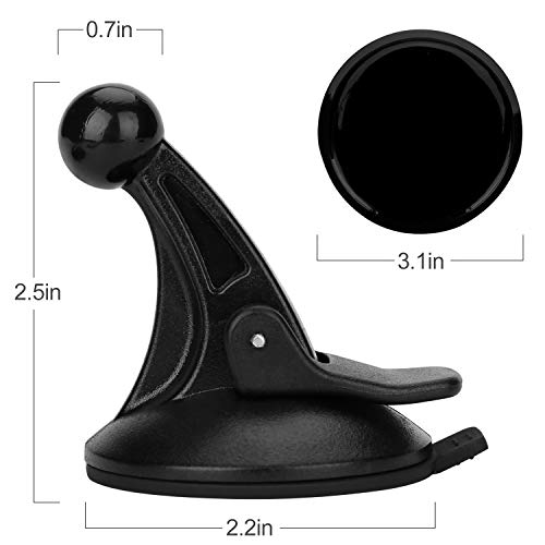 Suction Cup Mount for Garmin Nuvi with Adhesive Mounting Disk for Car Dashboards (2 Pack)