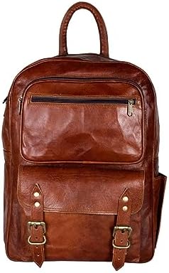 ALASKA EXPORTS 17 Laptop Backpack Real Leather Anti-Theft Daypack | College  Bags | Shoulder Bag | Fashion Backpacks | Casual Daypacks (Brown) price in  Saudi Arabia | Amazon Saudi Arabia | kanbkam