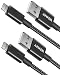 Anker 3.3ft Premium Nylon Lightning Cable [2-Pack], Apple MFi Certified for iPhone Chargers, iPhone Xs/XS Max/XR/X / 8/8 Plus / 7/7 Plus / 6/6 Plus / 5s, iPad Pro Air 2, and More(Black)