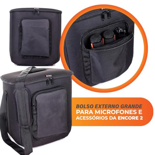 Bolsa Case Capa Bag Bisbel Compatível com J b l Partybox Encore 2 Acolchoada